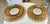 Pair of French style "eyelash" or sunburst style gilt metal tole wall mirror. The design features curved metal spokes...