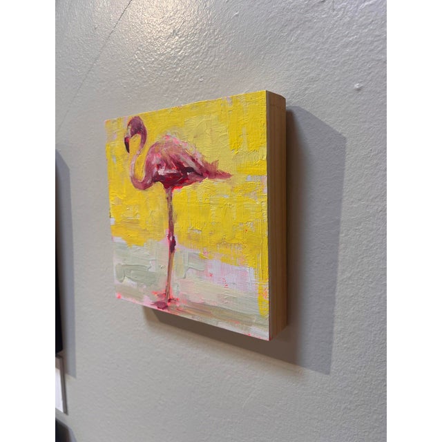 Brian Keith Stephens "All the Wild Ones Act 4" Flamingo Oil Painting 2018 For Sale - Image 4 of 6