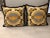 Versace Style XL Custom Made Lion & Urn Velvet Pillows- a Pair For Sale - Image 10 of 13