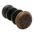 1890s American Bronze Door Knobs With Rosettes - A Pair For Sale