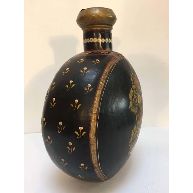 Indian Hand-Hammered Metal Jug by Rajhastani Artist, India, 1950 For Sale - Image 3 of 8