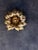 Hollywood Regency Large Floral Wall Light in Gilded Metal from Masca, Italy, 1970s For Sale - Image 3 of 6