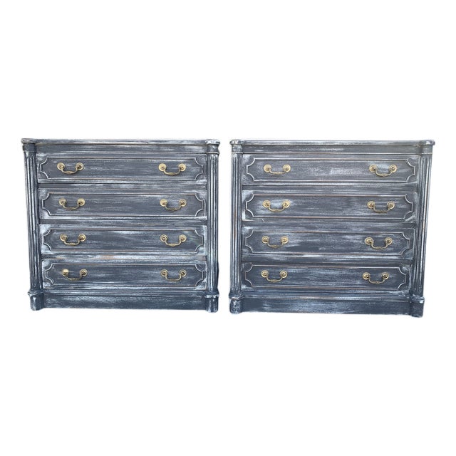 Pair of Vintage Solid Wood Chests/Nighstands For Sale