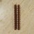 Chinoiserie Bamboo Taper Candles in Cocoa Mocha - A Pair For Sale - Image 3 of 3