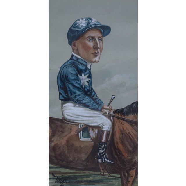 Art Sz: 14"H x 7"W Frame Sz: 20 3/4"H x 13 3/4"W Medium: watercolour and bodycolour on paper Percy became a very...