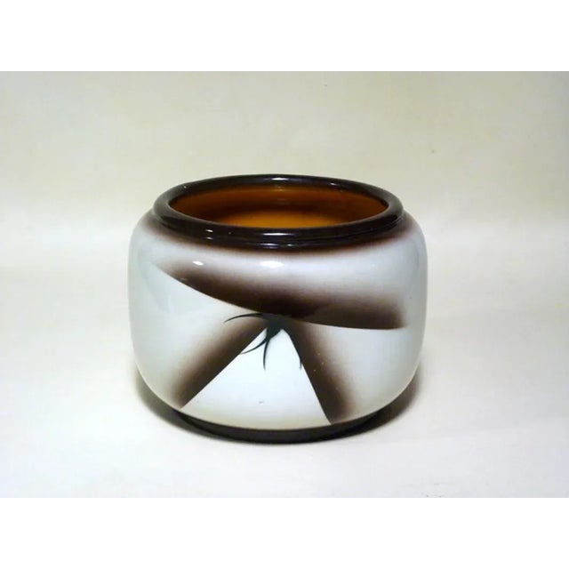 Vintage Airbrushed Pordenone Ceramic Vase by Angelo Simonetto for Galvani For Sale - Image 6 of 6