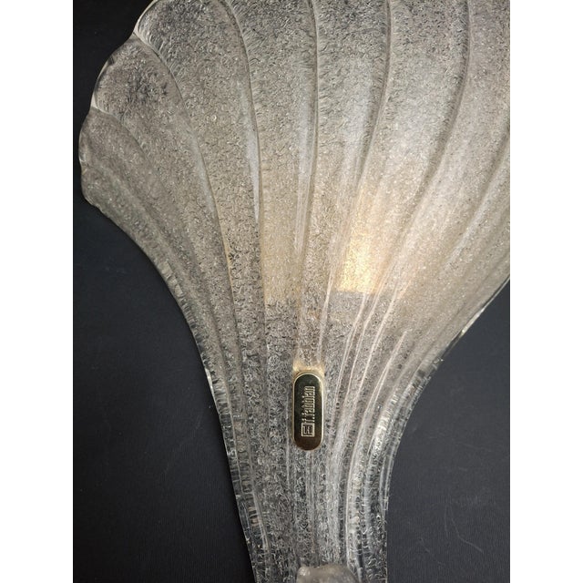 Glass 1970s Murano Graniglia Sconces by Fabbian, a Pair For Sale - Image 7 of 11
