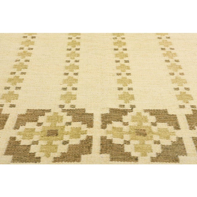 Textile Doris Leslie Blau Vintage Swedish Flat-Weave Rug by Kerstin Persson For Sale - Image 7 of 11