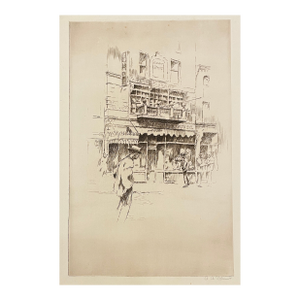 1920s Alexander Blum Harrison Avenue Boston Etching