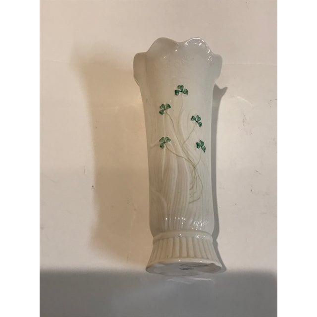 Vintage Irish Porcelain Belleek Flower Vase Chairish