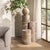 2020s Taupe Faux Marble End Table / Pedestal Medium For Sale - Image 5 of 5