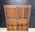 A very clean Narrow Oak Hall cupboard. Having 4 doors the top with nice linenfold carved panels. It comes apart into 2...
