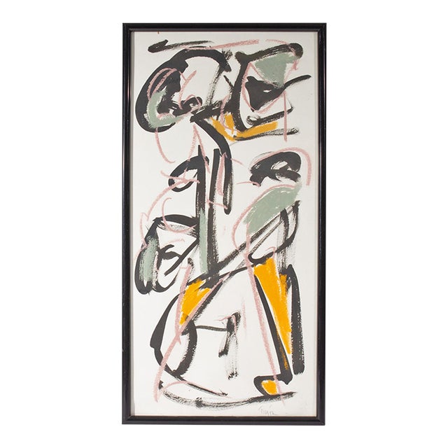 Mixed Media Abstract Drawing by Tim Faulkner For Sale