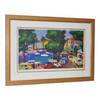 'The Riviera II' Framed Serigraph For Sale