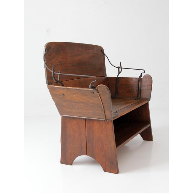 Antique American Buggy Seat Bench For Sale - Image 13 of 17