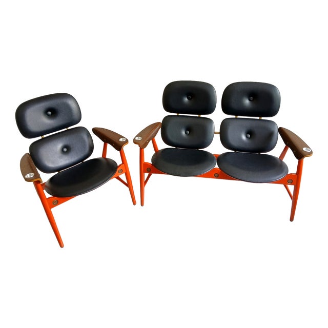 Living Room Set with Ashtrays from Poltronova, 1960s, Set of 2 For Sale