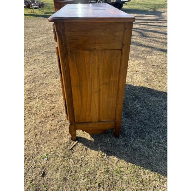 19th Century French Country Louis XV Solid Walnut Sideboard / Buffet For Sale - Image 10 of 16