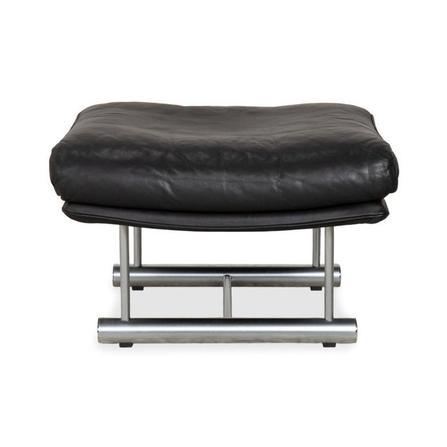 Black 6500 Leather Stool from Rolf Benz For Sale - Image 8 of 12