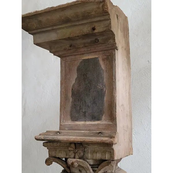 Wood Trio of 18th Century French Private Le Mans Chapel Columns For Sale - Image 7 of 15