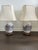 Exceptional and increasingly hard-to-find pair of vintage Maitland-Smith porcelain table lamps, made in Hong Kong and...