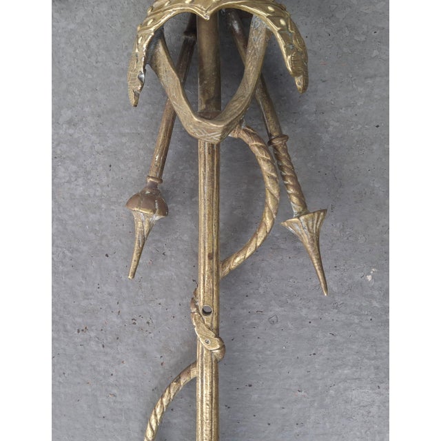 C1840 Large French Louis XIV Heraldic Gilt Bronze Castle Wall Sconce For Sale - Image 10 of 18