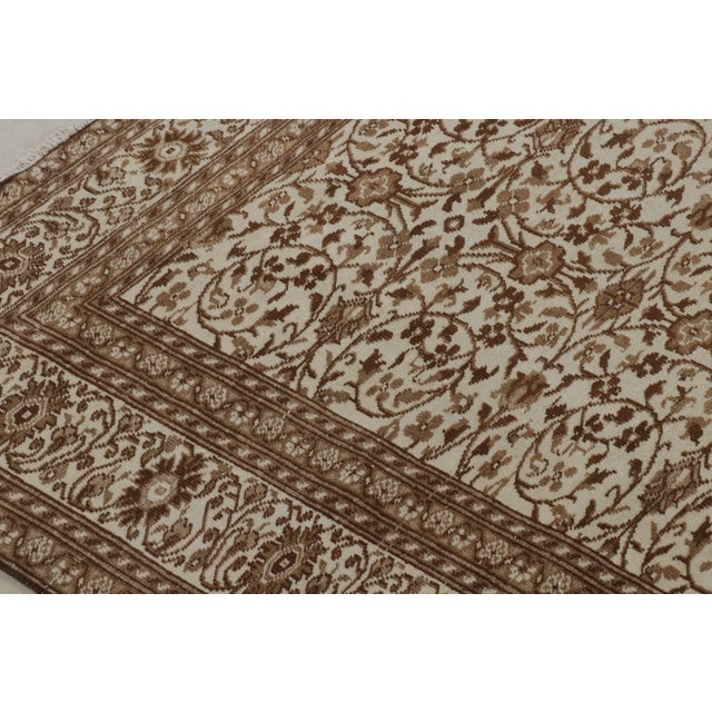 Rug & Kilim Vintage Sivas Rug in Beige and Brown, With Herati Patterns, From Rug and Kilim For Sale - Image 4 of 8