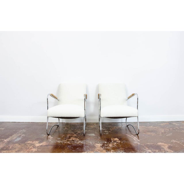 1950s Bauhaus Armchairs by Wschod, Poland, 1950s, Set of 2 For Sale - Image 5 of 18