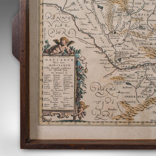 Antique Cartographer's Serving Tray, English, Platter, European Map, Edwardian For Sale - Image 6 of 10