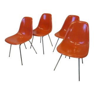 Eames Fiberglass Dining Chairs for Herman Miller For Sale