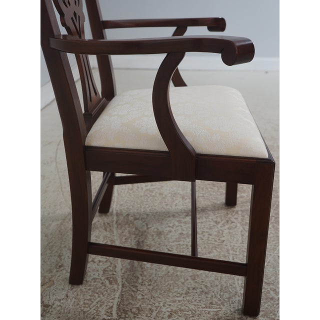 Brown Set of 10 Henkel Harris Mahogany Dining Chairs For Sale - Image 8 of 18