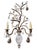 A spectacular and highly decorative pair of French Maison Baguès style two-light wall sconces, circa 1980s, conceived as...