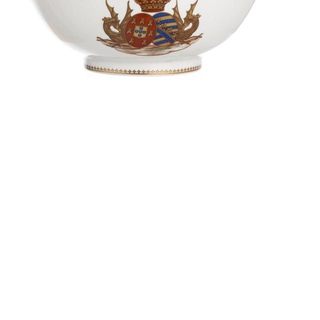 Coats of Arms Bowls in Porcelain, Set of 2 For Sale - Image 5 of 6