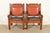 A gorgeous pair of antique Mission or Arts & Crafts period club chairs, library chairs, or armchairs In the manner of...