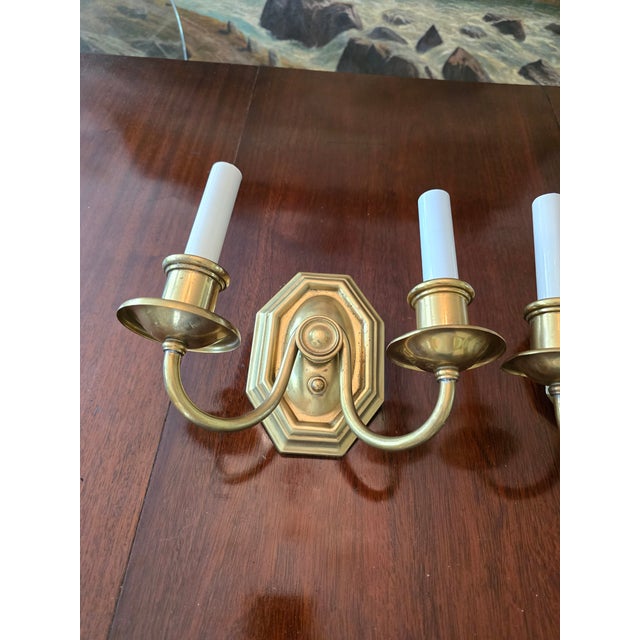 Vintage E F Caldwell Style Pair Sconces Mid Century Design For Sale - Image 4 of 7