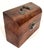 Late 19th Century Antique English Mahogany 3 Bottle Box Gentleman's Spirit Decanter Caddy For Sale - Image 5 of 15