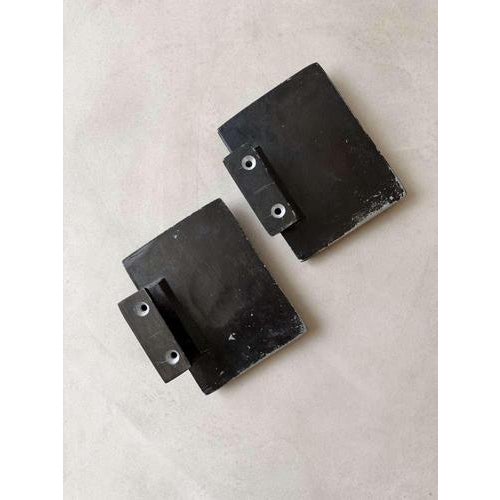 Brutalist Cast Iron Door Knobs, 1970s, Set of 2 For Sale - Image 6 of 8