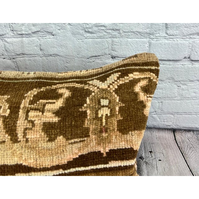 Turkish 16 x 24 Rug Pillow Sultan's Serenade Turkish Pillow Cushion Cover For Sale - Image 3 of 4