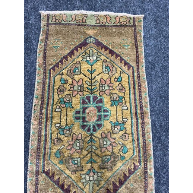 Turkish Yastik Rug 1'4" x 2'10" For Sale - Image 4 of 5
