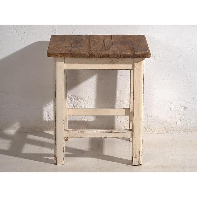 Wood Antique Low Side Tables, 1920s, Set of 2 For Sale - Image 7 of 18