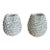 Pair of Vintage Italian Textured Sea Urchin Ceramic Studio Vases For Sale