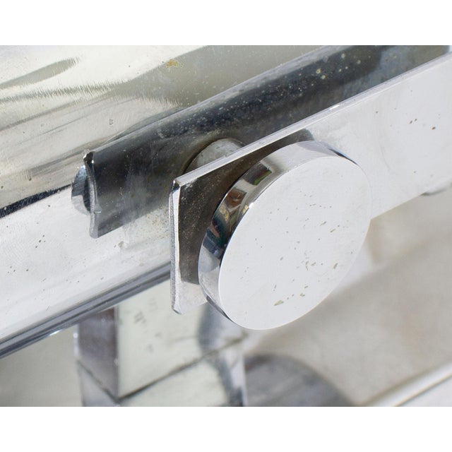 Metal Italian Space Age Chrome and Glass Wall Sconce by Aldo Nason for Mazzega For Sale - Image 7 of 9