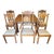 English Expanding Wind Out Dining Table With Joseph Fitter Screw Expander (Late 19th Century) & 5 Chairs For Sale