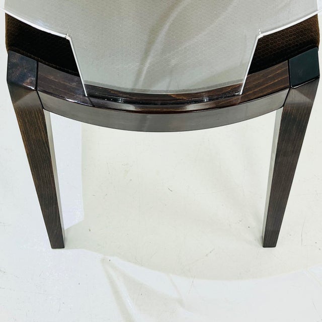 Set of 8 Pietro Costantini Lucite Back Dining Chairs For Sale - Image 17 of 17
