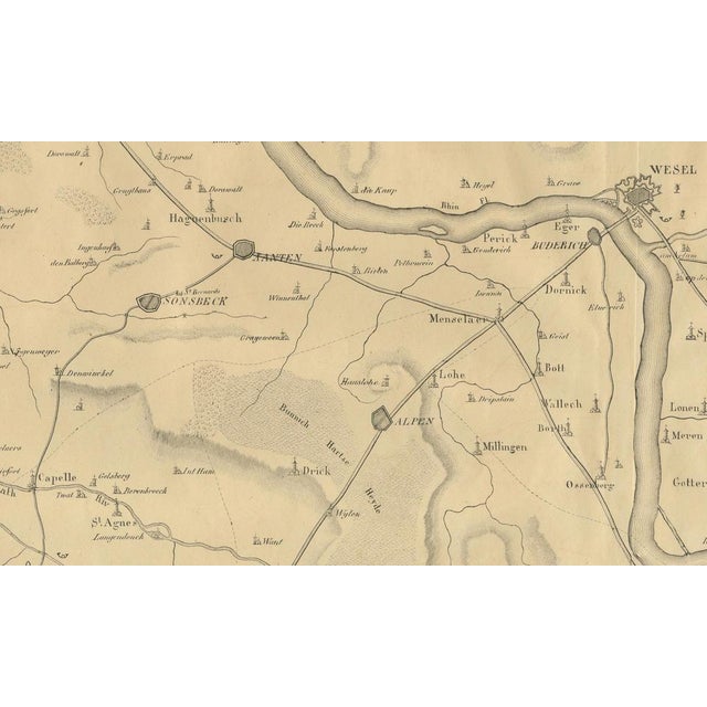 Map of the Rhine River Region by Vandermaelen, 1821 For Sale - Image 6 of 11