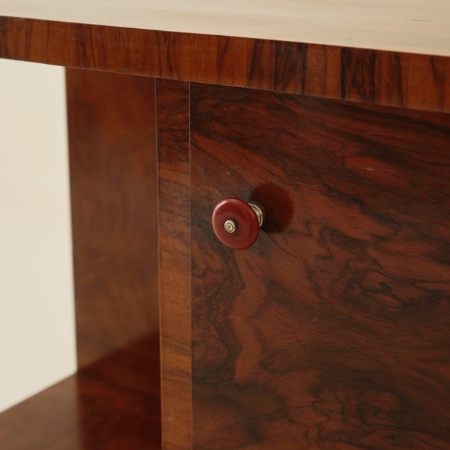 Wood Art Deco Swedish Wood Side Table, 1940's For Sale - Image 7 of 8
