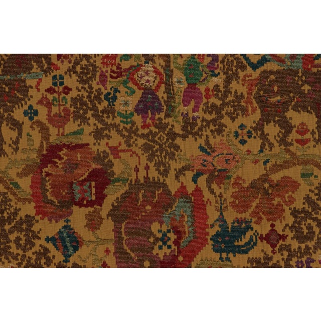 Rug & Kilim Antique Scottish Textile Fragment With Rich Pictorial Folk Art - Rug & Kilim For Sale - Image 4 of 7