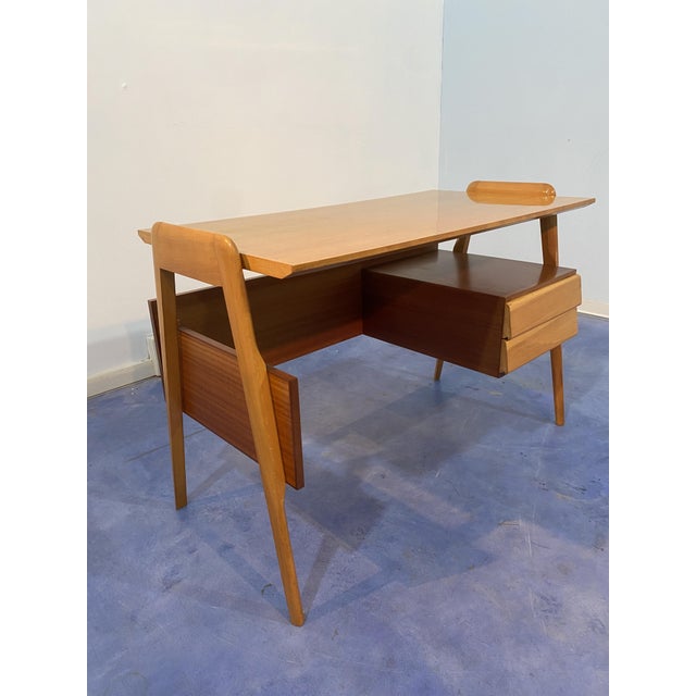 Mid-Century Modern Italian Desk and Chair attributed to Vittorio Dassi, 1956, Set of 2 For Sale - Image 15 of 18