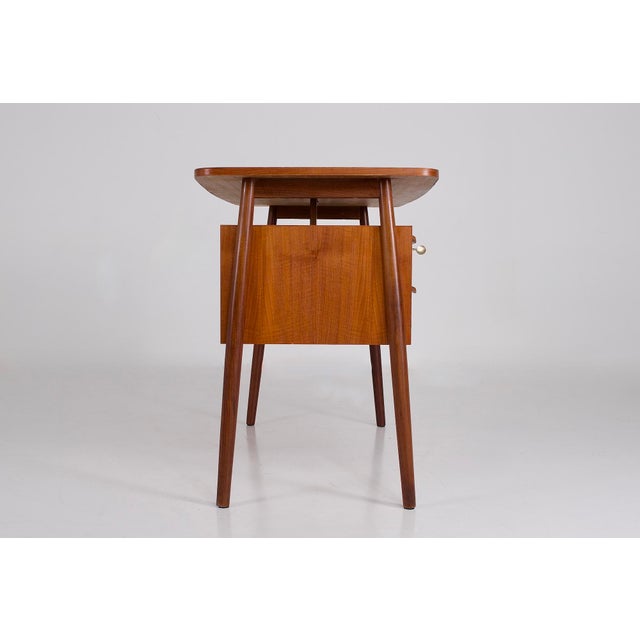 1960s Danish Teak Desk from Gunnar Nielsen Tibergaard, 1960s For Sale - Image 5 of 8
