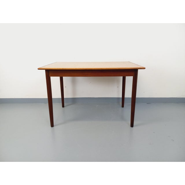 Vintage Scandinavian Style Rectangular Dining Table in Teak and Melamine, 1950s-1960s For Sale - Image 3 of 18