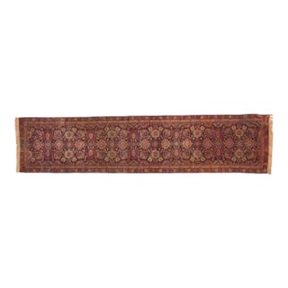 1900s Vintage Signed Persian Kermanshah Runner For Sale